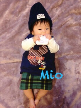 「Handmade（ハンドメイド）のアイテム（おもちゃ）」を使った、Mi☺︎さん（キッズ・60cm）の秋コーディネート