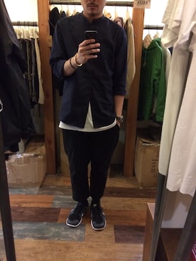 「double dog（ダブルドッグ）のアイテム（パンツ）」を使った、kvrr chanさん（メンズ・178cm）の春コーディネート