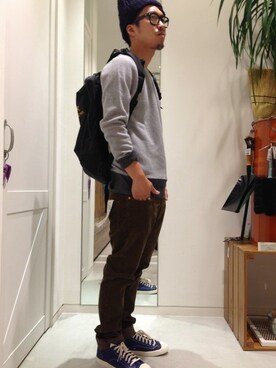 戸村 泰輔さん（メンズ・172cm）の秋コーディネート