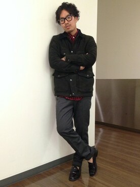 戸村 泰輔さん（メンズ・172cm）の秋コーディネート