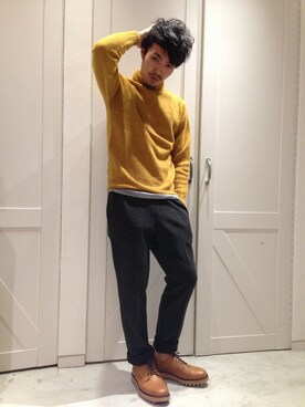 戸村 泰輔さん（メンズ・172cm）の冬コーディネート