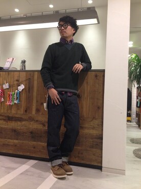 戸村 泰輔さん（メンズ・172cm）の冬コーディネート