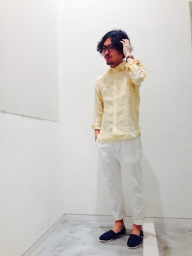 戸村 泰輔さん（メンズ・172cm）の春コーディネート