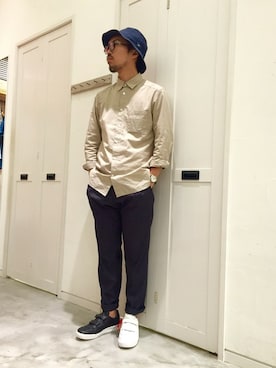 「ベルクロ」｜戸村 泰輔さん（メンズ・171cm）の夏コーディネート