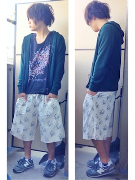 「［Champagne］」｜りょーたさん（メンズ・169cm）の春コーディネート