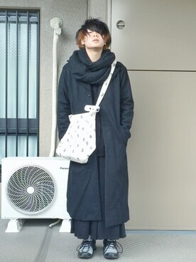 「writtenafterwards（リトゥンアフターワーズ）のアイテム」を使った、りょーたさん（メンズ・169cm）の冬コーディネート