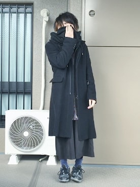 「COMME CA COLLECTION（コムサ・コレクション）のアイテム（その他アウター）」を使った、りょーたさん（メンズ・169cm）の冬コーディネート