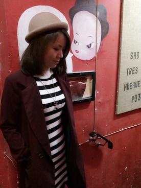 「lady」｜「アイテム（アクセサリー）」を使った、Yvonne さん（レディース・160cm）の秋コーディネート