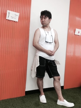 「TRANSFORM（トランスフォーム）のアイテム」を使った、こーへーさん（メンズ・165cm）の夏コーディネート