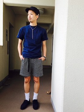 「Hush Puppies（ハッシュパピー）のアイテム（その他シューズ）」を使った、TAKA4さん（メンズ・170cm）の秋コーディネート