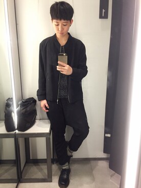 「MANGO（マンゴ）のアイテム（パンツ）」を使った、奧斯丁さん（メンズ・158cm）の春コーディネート