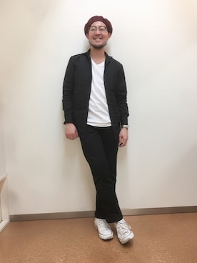 「RALPH LAUREN（ラルフ ローレン）のアイテム（シャツ/ブラウス）」を使った、山崎永二さん（メンズ・168cm）の冬コーディネート