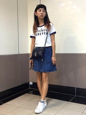 「Itmania（Itmania）のアイテム」を使った、Sheng-Ning Chengさん（レディース・160cm）の春コーディネート