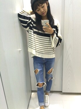 「Itmania（Itmania）のアイテム」を使った、Sheng-Ning Chengさん（レディース・160cm）の春コーディネート