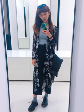 「H&M（エイチ・アンド・エム）のアイテム（カバーオール）」を使った、Sheng-Ning Chengさん（レディース・160cm）の夏コーディネート