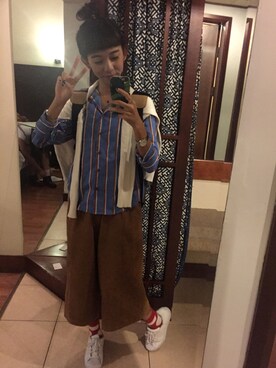 Sheng-Ning Chengさん（レディース・160cm）の夏コーディネート