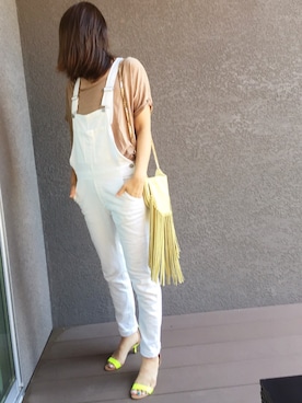 「BAYFLOW（ベイフロー）のアイテム（オールインワン・サロペット）」を使った、jijiさん（レディース・161cm）の夏コーディネート