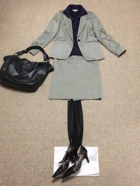 「elegance卑弥呼（エレガンスヒミコ）のアイテム」を使った、ばぼびさん（レディース・160cm）の春コーディネート