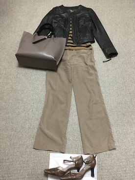 「elegance卑弥呼（エレガンスヒミコ）のアイテム」を使った、ばぼびさん（レディース・160cm）の秋コーディネート