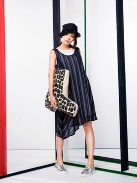 「hat」｜「アイテム（その他）」を使った、êtreさん（レディース・168cm）の春コーディネート