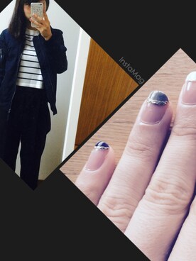 「NATURAL BEAUTY BASIC（ナチュラルビューティーベーシック）のアイテム（ブルゾン）」を使った、r!!chanさん（レディース・156cm）の冬コーディネート
