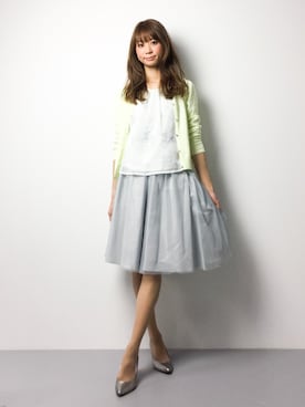 「MISCH MASCH（ミッシュマッシュ）のアイテム（アンサンブル）」を使った、yukahinaさん（レディース・166cm）の春コーディネート