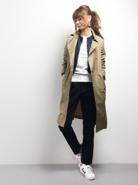 「MACKINTOSH PHILOSOPHY（ﾏｯｷﾝﾄｯｼｭ ﾌｨﾛｿﾌｨｰ）のアイテム（ジャケット/アウター）」を使った、yukahinaさん（レディース・166cm）の春コーディネート