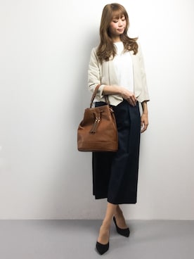 「Paradise Picnic（パラダイスピクニック）のアイテム（テーラードジャケット）」を使った、yukahinaさん（レディース・166cm）の春コーディネート