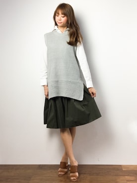 「VANILLA MOON（バニラムーン）のアイテム」を使った、yukahinaさん（レディース・166cm）の春コーディネート