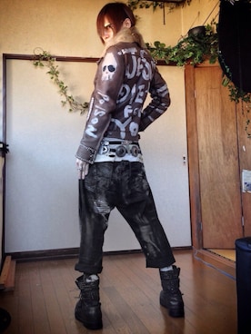 「L.G.B.（ルグランブルー）のアイテム（ブルゾン）」を使った、ユウキチさん（メンズ・172cm）の秋コーディネート