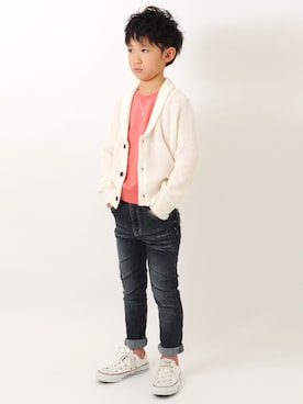 「アイテム（スウェット）」を使った、GLAZOSさん（キッズ・130cm）の冬コーディネート