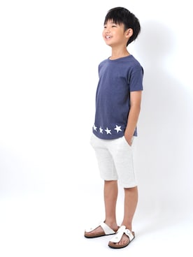 「アイテム（サンダル）」を使った、GLAZOSさん（キッズ・127cm）の夏コーディネート