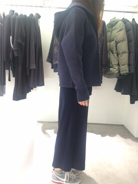 「Y-3（ワイスリー）のアイテム（その他アウター）」を使った、sakさん（レディース・158cm）の秋コーディネート