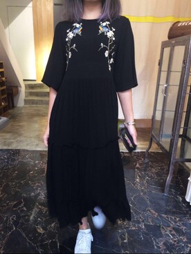 「LOVE BRUNCHのアイテム」を使った、モウトンMojai さん（レディース・163cm）の夏コーディネート