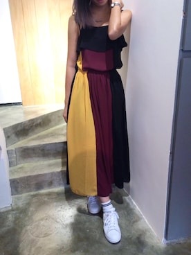 「LOVE BRUNCHのアイテム」を使った、モウトンMojai さん（レディース・163cm）の夏コーディネート