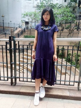「LOVE BRUNCHのアイテム」を使った、モウトンMojai さん（レディース・163cm）の夏コーディネート