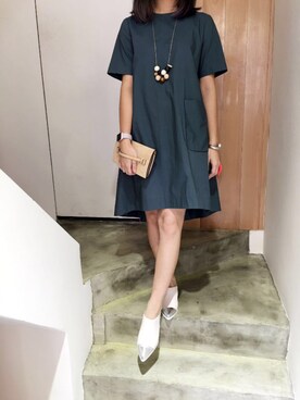 「LOVE BRUNCHのアイテム」を使った、モウトンMojai さん（レディース・163cm）の夏コーディネート