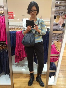 森田文菜さん（レディース・163cm）の秋コーディネート