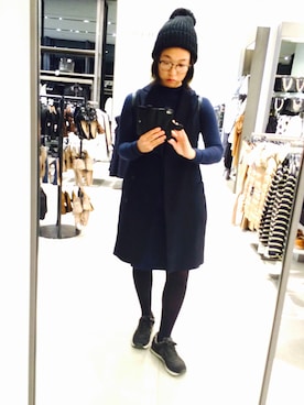森田文菜さん（レディース・163cm）の秋コーディネート