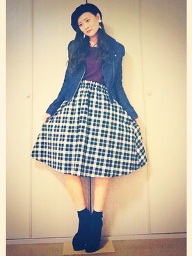 「SLY（スライ）のサンダル。（サンダル、ブラック系）」を使った、うにさん（レディース・156cm）の秋コーディネート