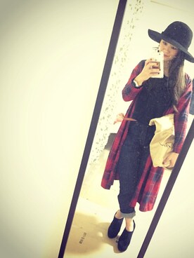 「MOUSSY（マウジー）のCONCEPT BAG（クラッチバッグ、ベージュ系）」を使った、うにさん（レディース・156cm）の秋コーディネート