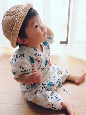 「9ヶ月」｜「アイテム（水着/着物・浴衣）」を使った、RKさん（キッズ・70cm）の夏コーディネート