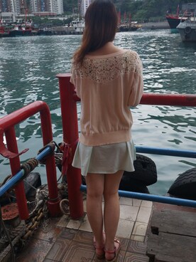「AS KNOW AS」｜「アイテム（サンダル）」を使った、Claudia 💜さん（レディース・163cm）の夏コーディネート
