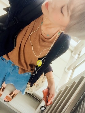 彩萌さん（レディース・163cm）の夏コーディネート