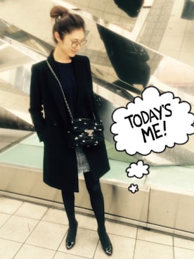 「chanel」｜「アイテム（チェスターコート）」を使った、To oＯoＯさん（レディース・171cm）の秋コーディネート