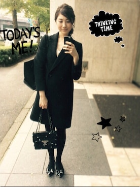 「chanel」｜「アイテム（チェスターコート）」を使った、To oＯoＯさん（レディース・171cm）の秋コーディネート
