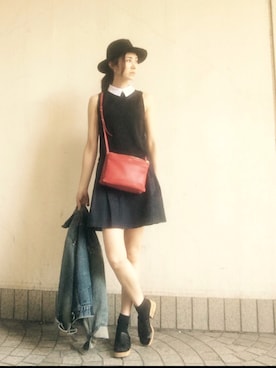「CELINE」｜「アイテム（デニムジャケット）」を使った、To oＯoＯさん（レディース・171cm）の春コーディネート