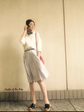 「THE DAYZ TOKYO（ザデイズトーキョー）のアイテム（ベルト）」を使った、To oＯoＯさん（レディース・171cm）の春コーディネート