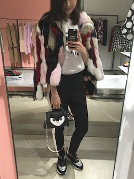 「MSGM（エムエスジーエム）のアイテム（ダウンジャケット/コート）」を使った、To oＯoＯさん（レディース・171cm）の秋コーディネート