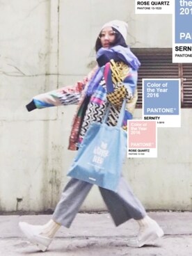 「initial（イニシャル）のアイテム（バッグ）」を使った、YOUKO CHINさん（レディース・159cm）の秋コーディネート